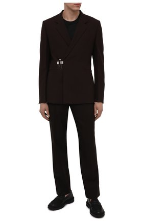 Мужской шерстяной пиджак GIVENCHY коричневого цвета по цене 209500 руб., арт. BM30B213MP | Фото 2 Мужской шерстяной пиджак GIVENCHY коричневого цвета, арт. BM30B213MP | Фото 2 (Материал подклада: Купро; Рукава: Длинные; Длина (для топов): Стандартные; Материал внешний: Шерсть; Случай: Вечерний; Стили: Минимализм; Пиджаки М: Приталенный, Прямой; 1-2-бортные: Без пуговиц)