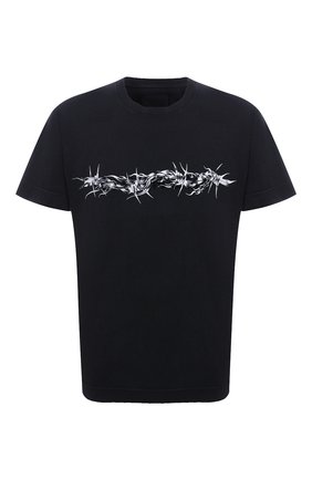 Мужская хлопковая футболка GIVENCHY черного цвета по цене 47050 руб., арт. BM716Y3Y6B | Фото 1 Мужская хлопковая футболка GIVENCHY черного цвета, арт. BM716Y3Y6B | Фото 1 (Материал внешний: Хлопок; Длина (для топов): Стандартные; Рукава: Короткие; Принт: С принтом; Стили: Панк)