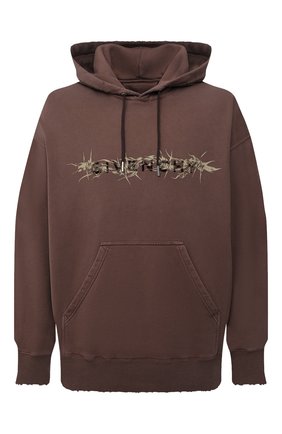 Мужской хлопковое худи GIVENCHY коричневого цвета по цене 94750 руб., арт. BMJ0D53Y69 | Фото 1 Мужской хлопковое худи GIVENCHY коричневого цвета, арт. BMJ0D53Y69 | Фото 1 (Рукава: Длинные; Материал внешний: Хлопок; Длина (для топов): Удлиненные; Мужское Кросс-КТ: Худи-одежда; Принт: С принтом; Стили: Спорт-шик)