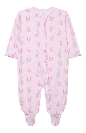 Детский хлопковый комбинезон KISSY KISSY розового цвета по цене 5670 руб., арт. KGQ06680N | Фото 1 Детский хлопковый комбинезон KISSY KISSY розового цвета, арт. KGQ06680N | Фото 1 (Материал внешний: Хлопок; Рукава: Длинные)