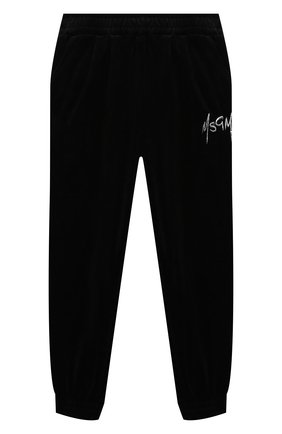 Детские хлопковые джоггеры MSGM KIDS черного цвета по цене 11150 руб., арт. MS027854 | Фото 1 Детские хлопковые джоггеры MSGM KIDS черного цвета, арт. MS027854 | Фото 1 (Материал внешний: Хлопок; Девочки Кросс-КТ: Брюки-спорт)