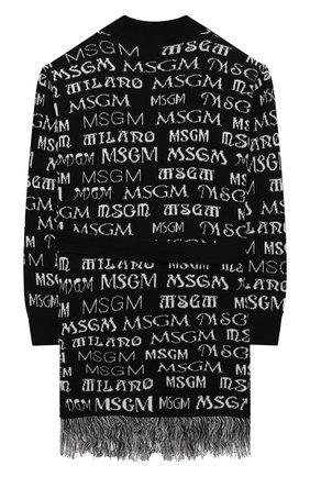 Детский кардиган с поясом MSGM KIDS черного цвета по цене 12800 руб., арт. MS027796 | Фото 2 Детский кардиган с поясом MSGM KIDS черного цвета, арт. MS027796 | Фото 2 (Материал внешний: Синтетический материал, Вискоза, Шерсть; Рукава: Длинные; Девочки Кросс-КТ: Кардиган-одежда)