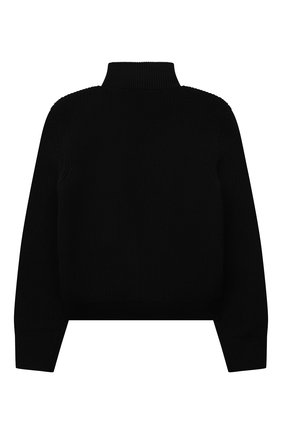 Детский утепленный кардиган MONCLER черного цвета по цене 39200 руб., арт. G2-954-9B510-20-A9646/8-10A | Фото 2 Детский утепленный кардиган MONCLER черного цвета, арт. G2-954-9B510-20-A9646/8-10A | Фото 2 (Материал подклада: Синтетический материал; Материал внешний: Шерсть; Материал утеплителя: Пух и перо; Рукава: Длинные; Мальчики Кросс-КТ: Толстовка-одежда; Ростовка одежда: 10 - 11 лет | 140 - 146см, 8 лет | 128 см)