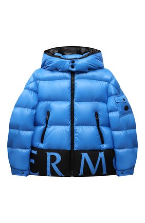 Детского пуховая куртка MONCLER голубого цвета по цене 58300 руб., арт. G2-954-1A55Q-20-68950/4-6A | Фото 1 Детского пуховая куртка MONCLER голубого цвета, арт. G2-954-1A55Q-20-68950/4-6A | Фото 1 (Материал подклада: Синтетический материал; Материал утеплителя: Пух и перо; Материал внешний: Синтетический материал; Рукава: Длинные; Кросс-КТ: Сезон: зима; Мальчики Кросс-КТ: Пуховик-верхняя одежда)
