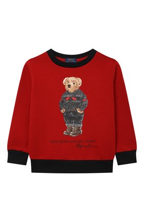 Детский хлопковый свитшот POLO RALPH LAUREN красного цвета по цене 7700 руб., арт. 322853820 | Фото 1 Детский хлопковый свитшот POLO RALPH LAUREN красного цвета, арт. 322853820 | Фото 1 (Материал внешний: Хлопок; Рукава: Длинные; Мальчики Кросс-КТ: Толстовка-одежда)