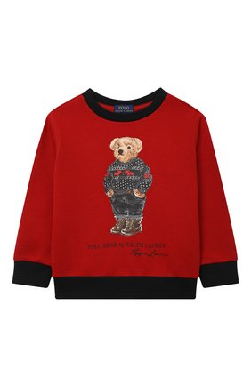 Детский хлопковый свитшот POLO RALPH LAUREN красного цвета по цене 7700 руб., арт. 321853820 | Фото 1 Детский хлопковый свитшот POLO RALPH LAUREN красного цвета, арт. 321853820 | Фото 1 (Рукава: Длинные; Материал внешний: Хлопок; Мальчики Кросс-КТ: Толстовка-одежда)