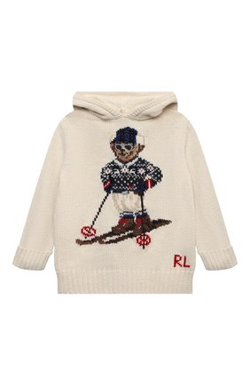 Детский хлопковое худи POLO RALPH LAUREN кремвого цвета по цене 12600 руб., арт. 320853490 | Фото 1 Детский хлопковое худи POLO RALPH LAUREN кремвого цвета, арт. 320853490 | Фото 1 (Рукава: Длинные; Материал внешний: Хлопок)
