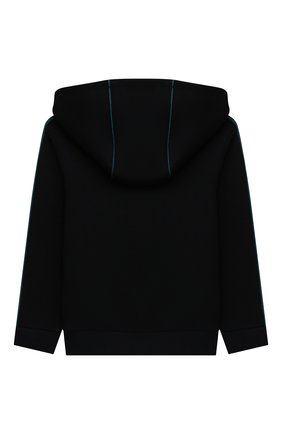 Детский хлопковое худи LORO PIANA темно-синего цвета по цене 39950 руб., арт. FAL7618 | Фото 2 Детский хлопковое худи LORO PIANA темно-синего цвета, арт. FAL7618 | Фото 2 (Материал внешний: Хлопок; Рукава: Длинные; Мальчики Кросс-КТ: Толстовка-одежда)