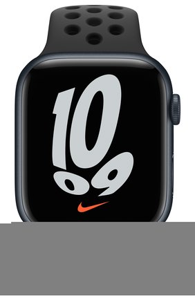 Смарт-часы apple watch nike series 7 gps 45mm midnight aluminium case with anthracite/black nike sport band APPLE   цвета, арт. MKNC3RU/A | Фото 2 (Кросс-КТ: Деактивировано)