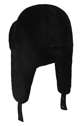 Мужская шапка-ушанка из меха норки KUSSENKOVV черного цвета, арт. 321510002227 | Фото 2 (Материал: Натуральный мех)