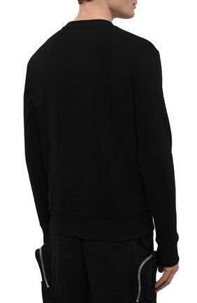 Мужской хлопковый свитшот balmain x rossignol BALMAIN черного цвета, арт. WH2JQ040/B155 | Фото 4 (Рукава: Длинные; Длина (для топов): Стандартные; Принт: С принтом; Мужское Кросс-КТ: свитшот-одежда; Материал внешний: Хлопок; Стили: Кэжуэл)