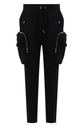Мужские хлопковые брюки-карго BALMAIN черного цвета по цене 147000 руб., арт. WH0PJ035/C222 | Фото 1 Мужские хлопковые брюки-карго BALMAIN черного цвета, арт. WH0PJ035/C222 | Фото 1 (Длина (брюки, джинсы): Стандартные; Материал подклада: Хлопок; Материал внешний: Хлопок; Силуэт М (брюки): Карго; Случай: Повседневный; Стили: Гранж)