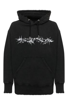 Мужской хлопковое худи GIVENCHY черного цвета по цене 94750 руб., арт. BMJ0D53Y69 | Фото 1 Мужской хлопковое худи GIVENCHY черного цвета, арт. BMJ0D53Y69 | Фото 1 (Материал внешний: Хлопок; Мужское Кросс-КТ: Худи-одежда; Принт: С принтом; Стили: Панк; Длина (для топов): Удлиненные; Рукава: Длинные)