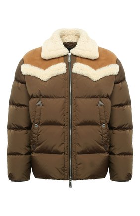 Мужская пуховая куртка DSQUARED2 коричневого цвета по цене 132000 руб., арт. S71AN0286/S53817 | Фото 1 Мужская пуховая куртка DSQUARED2 коричневого цвета, арт. S71AN0286/S53817 | Фото 1 (Рукава: Длинные; Материал подклада: Синтетический материал; Длина (верхняя одежда): Короткие; Материал внешний: Синтетический материал; Материал утеплителя: Пух и перо; Кросс-КТ: Куртка; Мужское Кросс-КТ: пуховик-короткий; Стили: Кэжуэл)