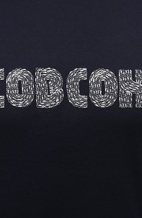 Мужская хлопковая футболка JACOB COHEN темно-синего цвета, арт. U 4 002 01 M 4313/Y99 | Фото 5 (Рукава: Короткие; Длина (для топов): Стандартные; Принт: С принтом; Материал внешний: Хлопок; Стили: Кэжуэл)