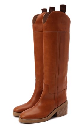 Женские кожаные сапоги tonya 70 JIMMY CHOO коричневого цвета по цене 98700 руб., арт. T0NYA 70/ZVL | Фото 1 Женские кожаные сапоги tonya 70 JIMMY CHOO коричневого цвета, арт. T0NYA 70/ZVL | Фото 1 (Материал внутренний: Натуральная кожа; Высота голенища: Высокие; Каблук тип: Устойчивый; Каблук высота: Средний; Подошва: Платформа; Материал внешний: Кожа)