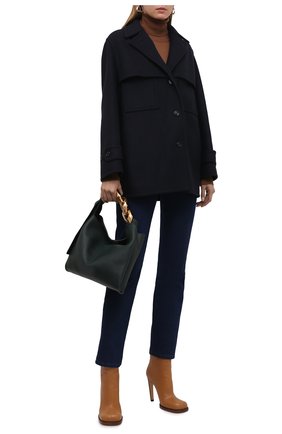 Женское кашемировое полупальто tedburn BURBERRY темно-синего цвета по цене 265000 руб., арт. 8043141 | Фото 2 Женское кашемировое полупальто tedburn BURBERRY темно-синего цвета, арт. 8043141 | Фото 2 (Материал внешний: Кашемир, Шерсть; Рукава: Длинные; Длина (верхняя одежда): До середины бедра; Стили: Кэжуэл; 1-2-бортные: Однобортные)