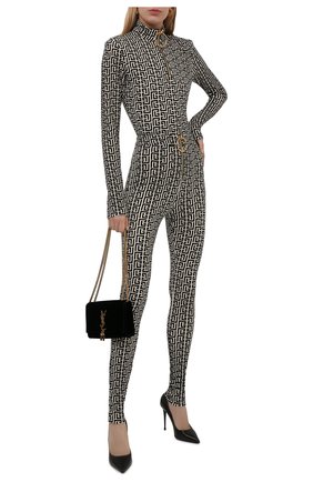 Женские леггинсы из вискозы balmain x rossignol BALMAIN черно-белого цвета по цене 105500 руб., арт. WF2PD031/J226 | Фото 2 Женские леггинсы из вискозы balmain x rossignol BALMAIN черно-белого цвета, арт. WF2PD031/J226 | Фото 2 (Материал внешний: Вискоза; Длина (брюки, джинсы): Стандартные; Стили: Спорт-шик; Женское Кросс-КТ: Леггинсы-одежда, Леггинсы-спорт)