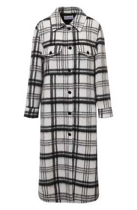 Женское пальто REDVALENTINO черно-белого цвета по цене 92550 руб., арт. WR0CAE35/650 | Фото 1 Женское пальто REDVALENTINO черно-белого цвета, арт. WR0CAE35/650 | Фото 1 (Материал внешний: Шерсть; Рукава: Длинные; Длина (верхняя одежда): Длинные; Стили: Кэжуэл; 1-2-бортные: Однобортные)