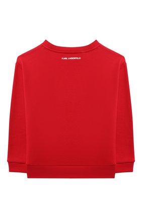 Детский хлопковый свитшот KARL LAGERFELD KIDS красного цвета по цене 12950 руб., арт. Z15338 | Фото 2 Детский хлопковый свитшот KARL LAGERFELD KIDS красного цвета, арт. Z15338 | Фото 2 (Материал внешний: Хлопок; Рукава: Длинные; Девочки Кросс-КТ: Свитшот-одежда; Ростовка одежда: 9 лет | 134 см, 12 лет | 152 см, 13 - 15 лет | 158 см, 5 лет | 110 см, 7 лет | 122 см)