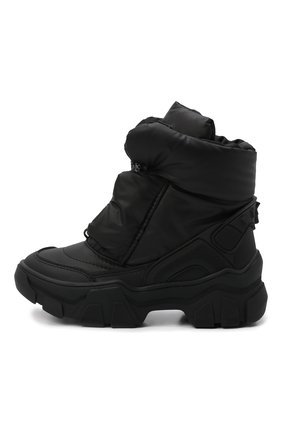 Детские утепленные ботинки JOG DOG черного цвета, арт. 21011R/EC0STEP CLYDER/29-35 | Фото 2 (Материал внешний: Текстиль; Материал внутренний: Текстиль)