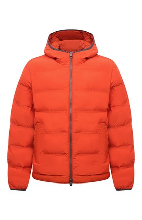 Мужская утепленная куртка Z ZEGNA оранжевого цвета, арт. VY011/ZZ082 | Фото 1 (Рукава: Длинные; Материал подклада: Синтетический материал; Материал внешний: Синтетический материал; Длина (верхняя одежда): Короткие; Кросс-КТ: Куртка; Стили: Кэжуэл; Мужское Кросс-КТ: утепленные куртки)