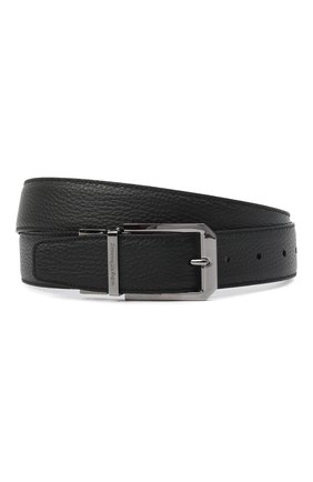 Мужской двусторонний ремень ERMENEGILDO ZEGNA черного цвета по цене 28050 руб., арт. BFRM1B/J0977B | Фото 1 Мужской двусторонний ремень ERMENEGILDO ZEGNA черного цвета, арт. BFRM1B/J0977B | Фото 1 (Случай: Формальный)