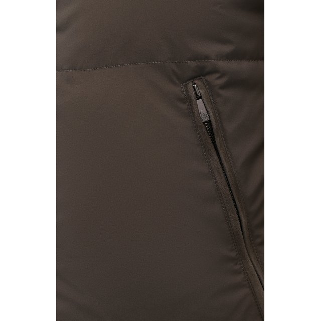 фото Пуховая куртка с меховой отделкой corneliani