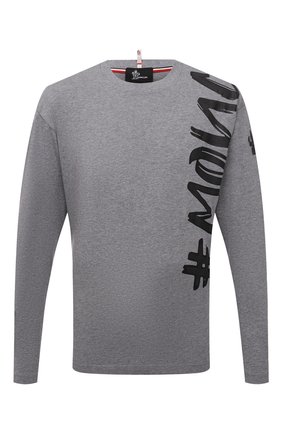 Мужская хлопковый лонгслив MONCLER GRENOBLE серого цвета по цене 24500 руб., арт. G2-097-8D000-04-8390T | Фото 1 Мужская хлопковый лонгслив MONCLER GRENOBLE серого цвета, арт. G2-097-8D000-04-8390T | Фото 1 (Рукава: Длинные; Длина (для топов): Стандартные; Материал внешний: Хлопок; Принт: С принтом; Стили: Спорт-шик)