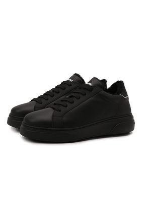 Мужские кожаные кеды DSQUARED2 черного цвета по цене 42950 руб., арт. SNM0172 01504667 | Фото 1 Мужские кожаные кеды DSQUARED2 черного цвета, арт. SNM0172 01504667 | Фото 1 (Материал утеплителя: Натуральный мех; Подошва: Массивная)
