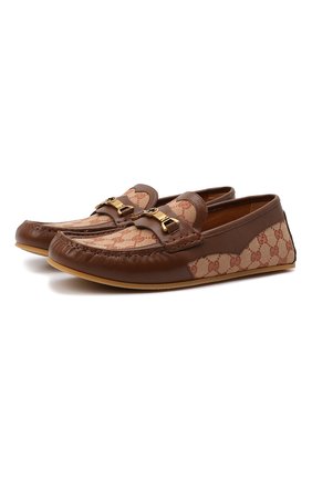 Мужские комбинированные мокасины GUCCI бежевого цвета по цене 56050 руб., арт. 655519/1X020 | Фото 1 Мужские комбинированные мокасины GUCCI бежевого цвета, арт. 655519/1X020 | Фото 1 (Материал внутренний: Натуральная кожа; Стили: Кэжуэл)