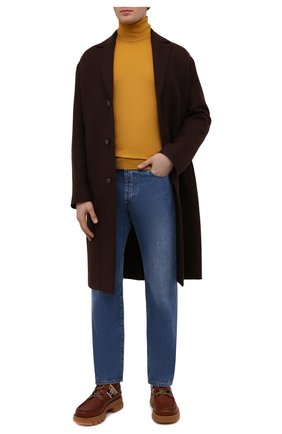 Мужские кожаные ботинки GUCCI коричневого цвета по цене 74950 руб., арт. 663368/DTNE0 | Фото 2 Мужские кожаные ботинки GUCCI коричневого цвета, арт. 663368/DTNE0 | Фото 2 (Материал внутренний: Натуральная кожа; Мужское Кросс-КТ: Ботинки-обувь; Каблук высота: Высокий; Подошва: Массивная)