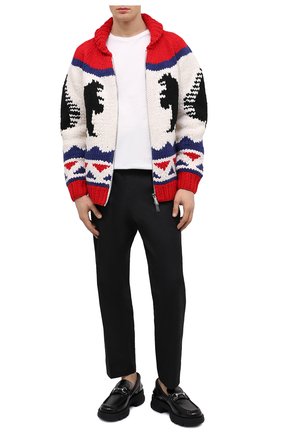 Мужской шерстяной кардиган DSQUARED2 разноцветного цвета по цене 65450 руб., арт. S71HA1098/S17816 | Фото 2 Мужской шерстяной кардиган DSQUARED2 разноцветного цвета, арт. S71HA1098/S17816 | Фото 2 (Рукава: Длинные; Материал внешний: Шерсть; Длина (для топов): Стандартные; Мужское Кросс-КТ: Кардиган-одежда; Стили: Гранж)