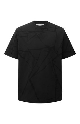 Мужская хлопковая футболка Z ZEGNA темно-серого цвета, арт. VY364/ZZ65AC | Фото 1 (Материал внешний: Хлопок; Длина (для топов): Стандартные; Рукава: Короткие; Принт: С принтом; Стили: Кэжуэл)