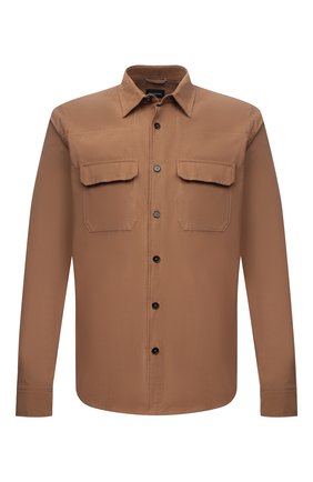 Мужская хлопковая рубашка ERMENEGILDO ZEGNA бежевого цвета по цене 37600 руб., арт. UYX52/STT4 | Фото 1 Мужская хлопковая рубашка ERMENEGILDO ZEGNA бежевого цвета, арт. UYX52/STT4 | Фото 1 (Материал внешний: Хлопок; Рукава: Длинные; Длина (для топов): Стандартные; Случай: Повседневный; Принт: Однотонные; Манжеты: На пуговицах; Воротник: Кент; Стили: Кэжуэл)