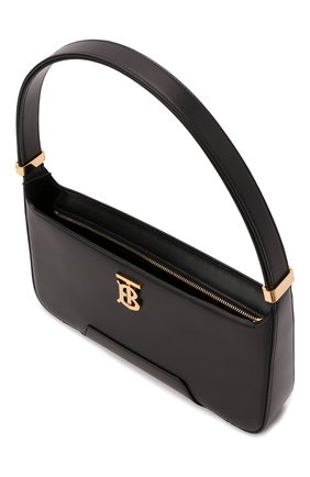 Женская сумка tb medium BURBERRY черного цвета, арт. 8046246 | Фото 5 (Сумки-технические: Сумки top-handle; Размер: medium; Материал: Натуральная кожа)