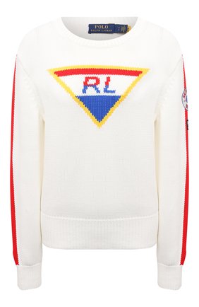 Женский хлопковый свитер POLO RALPH LAUREN кремвого цвета по цене 26500 руб., арт. 211847024 | Фото 1 Женский хлопковый свитер POLO RALPH LAUREN кремвого цвета, арт. 211847024 | Фото 1 (Материал внешний: Хлопок; Длина (для топов): Стандартные; Рукава: Длинные; Женское Кросс-КТ: Свитер-одежда; Стили: Кэжуэл)