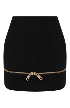 Женская шерстяная юбка DOLCE & GABBANA черного цвета по цене 75850 руб., арт. F4B90T/FU208 | Фото 1 Женская шерстяная юбка DOLCE & GABBANA черного цвета, арт. F4B90T/FU208 | Фото 1 (Материал подклада: Шелк; Длина Ж (юбки, платья, шорты): Мини; Материал внешний: Шерсть; Женское Кросс-КТ: Юбка-одежда; Стили: Романтичный)