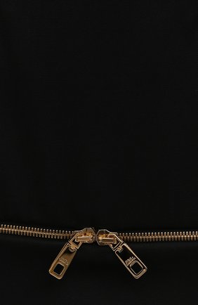 Женская шерстяная юбка DOLCE & GABBANA черного цвета, арт. F4B90T/FU208 | Фото 5 (Материал внешний: Шерсть; Длина Ж (юбки, платья, шорты): Мини; Женское Кросс-КТ: Юбка-одежда; Стили: Романтичный; Материал подклада: Шелк)