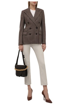 Женский шерстяной жакет RALPH LAUREN коричневого цвета по цене 225500 руб., арт. 290856475 | Фото 2 Женский шерстяной жакет RALPH LAUREN коричневого цвета, арт. 290856475 | Фото 2 (Длина (для топов): Стандартные; Материал подклада: Вискоза; Рукава: Длинные; Материал внешний: Шерсть; Женское Кросс-КТ: Жакет-одежда; 1-2-бортные: Двубортные; Стили: Кэжуэл; Случай: Повседневный)