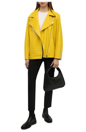 Женские комбинированные ботинки JIL SANDER черного цвета по цене 82950 руб., арт. JS37201A-14030 | Фото 2 Женские комбинированные ботинки JIL SANDER черного цвета, арт. JS37201A-14030 | Фото 2 (Материал внешний: Текстиль; Каблук высота: Низкий; Подошва: Платформа; Материал внутренний: Натуральная кожа; Женское Кросс-КТ: Челси-ботинки)