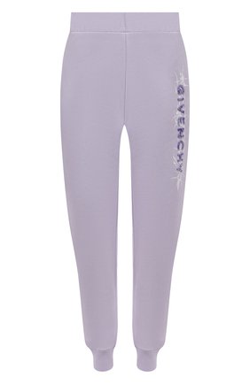Женские хлопковые джоггеры GIVENCHY сиреневого цвета по цене 85300 руб., арт. BW50QL3Z77 | Фото 1 Женские хлопковые джоггеры GIVENCHY сиреневого цвета, арт. BW50QL3Z77 | Фото 1 (Материал внешний: Хлопок; Длина (брюки, джинсы): Стандартные; Женское Кросс-КТ: Джоггеры - брюки; Силуэт Ж (брюки и джинсы): Джоггеры; Стили: Спорт-шик)