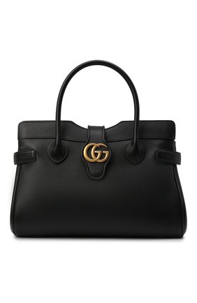 Женская сумка-тоут dahlia medium GUCCI черного цвета по цене 250500 руб., арт. 658442/1U10T | Фото 1 Женская сумка-тоут dahlia medium GUCCI черного цвета, арт. 658442/1U10T | Фото 1 (Ремень/цепочка: На ремешке; Материал: Натуральная кожа; Размер: medium; Сумки-технические: Сумки top-handle, Сумки через плечо)