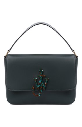 Женская сумка anchor large JW ANDERSON темно-зеленого цвета по цене 72800 руб., арт. HB0387 LA0019 | Фото 1 Женская сумка anchor large JW ANDERSON темно-зеленого цвета, арт. HB0387 LA0019 | Фото 1 (Материал: Натуральная кожа; Сумки-технические: Сумки top-handle, Сумки через плечо; Ремень/цепочка: На ремешке; Размер: large)