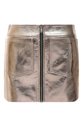 Женская кожаная юбка SAINT LAURENT золотого цвета по цене 181000 руб., арт. 668990/YC2XP | Фото 1 Женская кожаная юбка SAINT LAURENT золотого цвета, арт. 668990/YC2XP | Фото 1 (Материал подклада: Купро; Длина Ж (юбки, платья, шорты): Мини; Женское Кросс-КТ: Юбка-одежда; Стили: Гранж; Материал внешний: Натуральная кожа; Одежда: Одежда)
