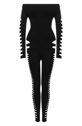 Женский комбинезон SAINT LAURENT черного цвета по цене 143000 руб., арт. 671249/Y75H0 | Фото 1 Женский комбинезон SAINT LAURENT черного цвета, арт. 671249/Y75H0 | Фото 1 (Рукава: Длинные; Материал внешний: Вискоза; Длина (брюки, джинсы): Укороченные; Женское Кросс-КТ: Комбинезон-одежда; Стили: Гламурный; Случай: Повседневный)