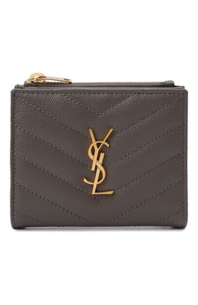 Женские кожаное портмоне SAINT LAURENT серого цвета по цене 32850 руб., арт. 575879/B0W01 | Фото 1 Женские кожаное портмоне SAINT LAURENT серого цвета, арт. 575879/B0W01 | Фото 1