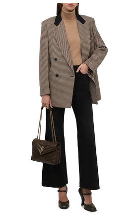Женский шерстяной жакет STELLA MCCARTNEY коричневого цвета по цене 133000 руб., арт. 603885/SSA37 | Фото 2 Женский шерстяной жакет STELLA MCCARTNEY коричневого цвета, арт. 603885/SSA37 | Фото 2 (Материал подклада: Вискоза; Материал внешний: Шерсть; Женское Кросс-КТ: Жакет-одежда; 1-2-бортные: Двубортные; Случай: Повседневный; Стили: Кэжуэл; Рукава: Длинные; Длина (для топов): Удлиненные)