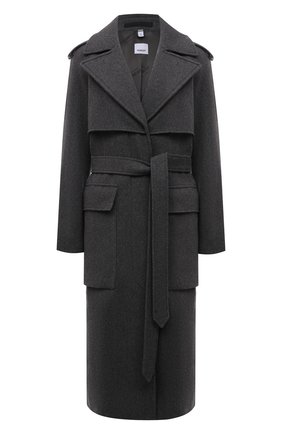 Женское кашемировое пальто BURBERRY темно-серого цвета по цене 265000 руб., арт. 8046464 | Фото 1 Женское кашемировое пальто BURBERRY темно-серого цвета, арт. 8046464 | Фото 1 (Материал внешний: Кашемир, Шерсть; Материал подклада: Купро; Длина (верхняя одежда): Длинные; Рукава: Длинные; 1-2-бортные: Однобортные; Стили: Кэжуэл)