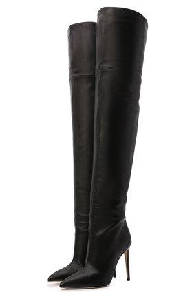Женские кожаные ботфорты stiletto PARIS TEXAS черного цвета по цене 68300 руб., арт. PX512-XNPP3 | Фото 1 Женские кожаные ботфорты stiletto PARIS TEXAS черного цвета, арт. PX512-XNPP3 | Фото 1 (Материал внутренний: Натуральная кожа; Каблук высота: Высокий; Подошва: Плоская; Высота голенища: Высокие; Каблук тип: Шпилька; Материал внешний: Кожа)